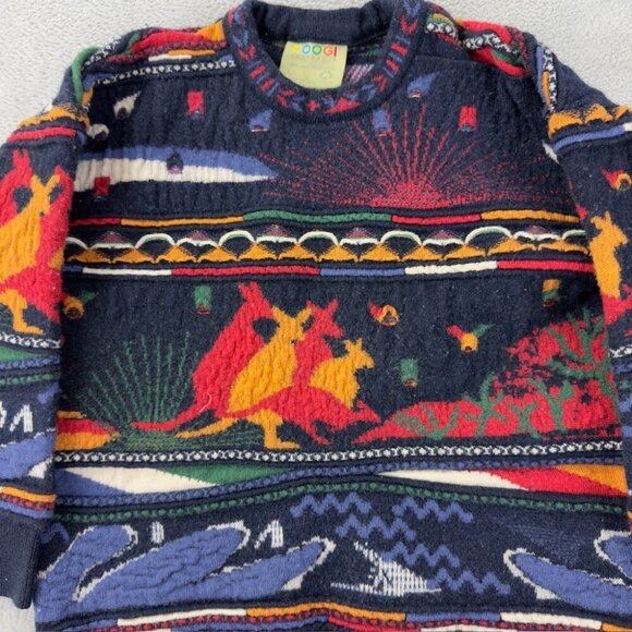 COOGI Australia Multicolor knit Sweater Women’s Size L - Picture 6 of 15